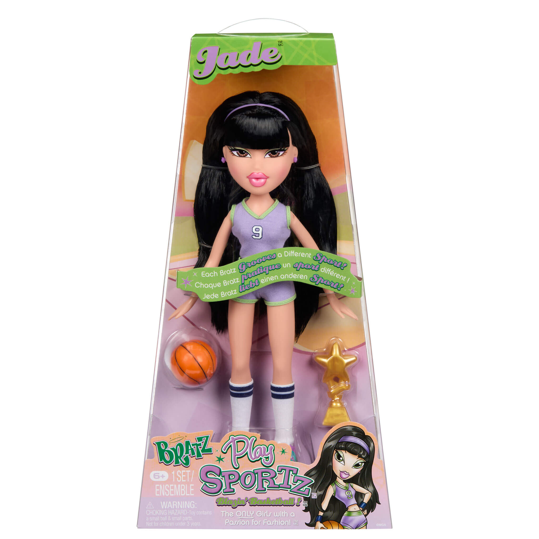 Bratz Play Sportz Jade Fashion Doll - Basketball - Image 7